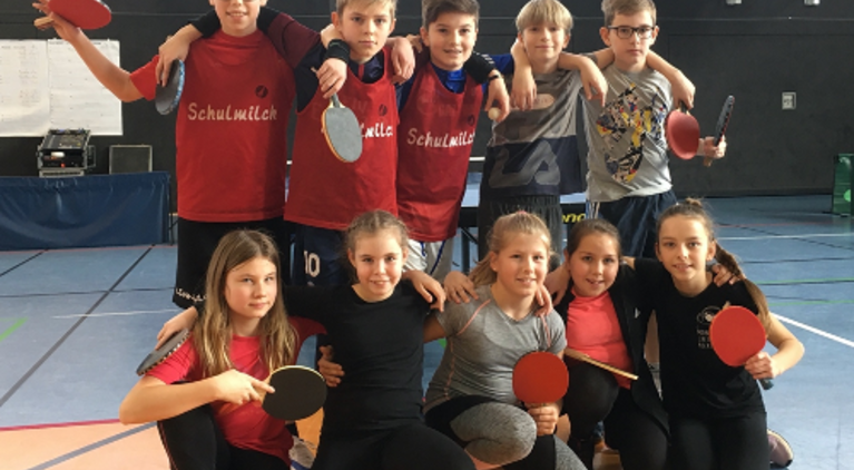Tischtennis-Milchcup 2020 Unsere Mannschaft beim Milchcup