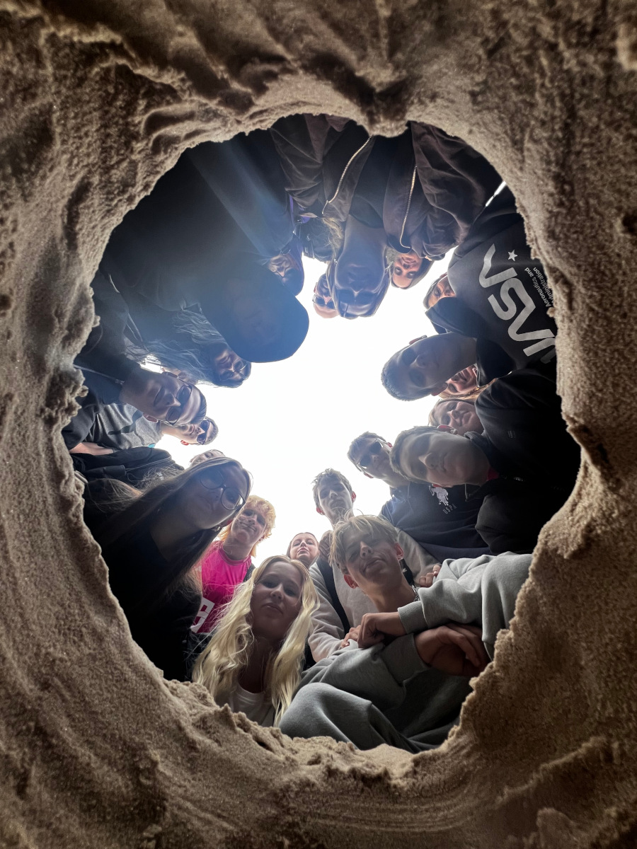 Tunnelblick am Strand