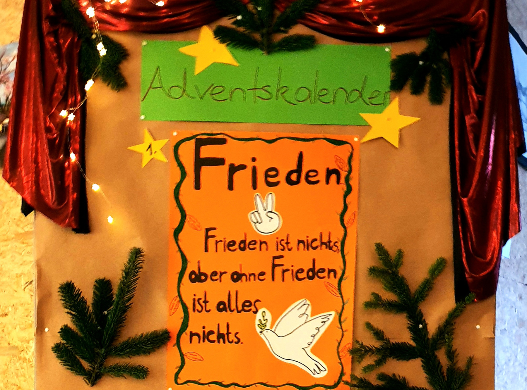 Adventskalender zum Thema „Frieden“